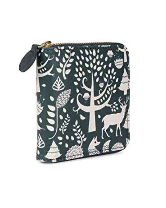 Shop Women's Teal Midnight Forest Mini Wallet-Back