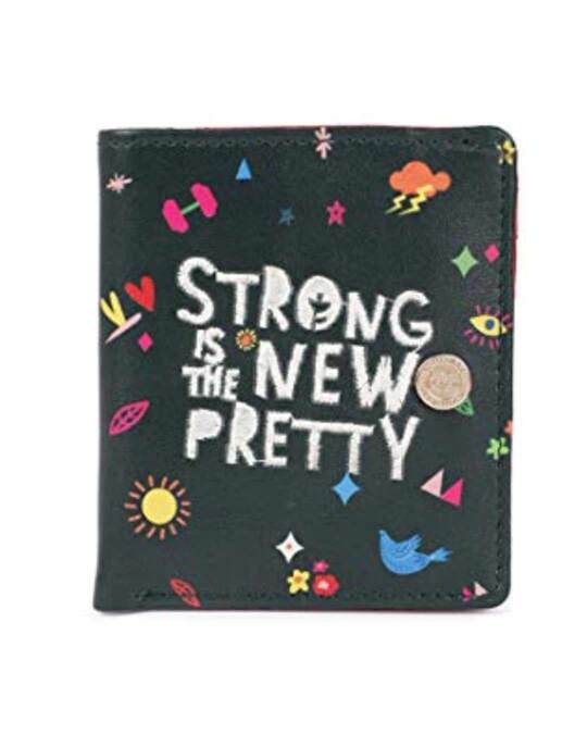 Shop Women's Olive Strong Is The New Pretty Square Wallet-Front