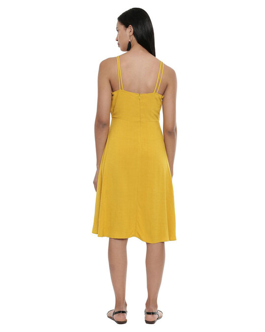 Shop Women's Yellow Sunny Vines Dress-Full