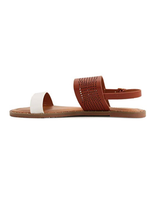 Shop Women's White Textured Straps Sandals-Design