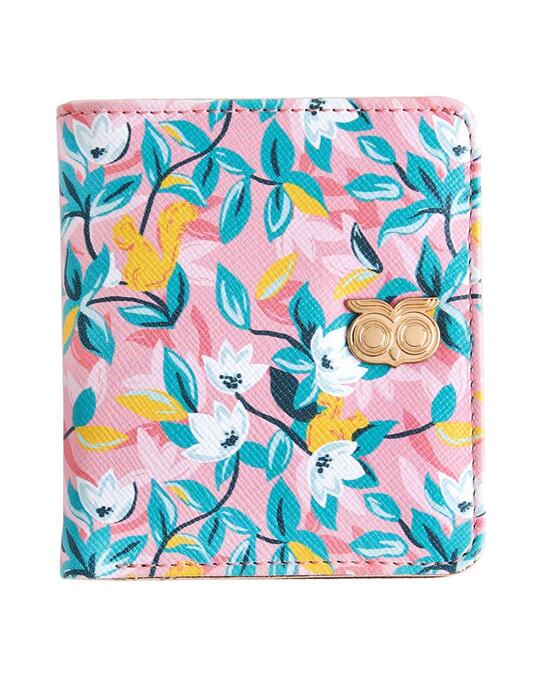 Shop Women's Pink Tokyo Blooms and Boons Mini Wallet-Front