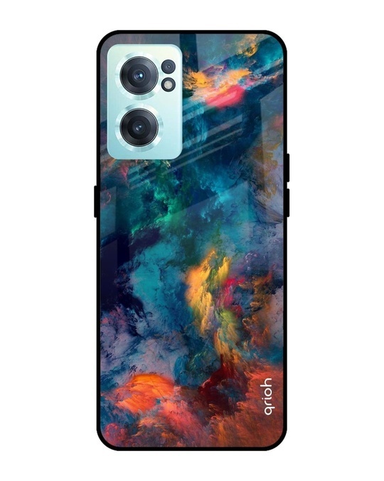 Shop Cloudburst Printed Premium Glass Cover for OnePlus Nord CE 2 5G (Shock Proof, Lightweight)-Front