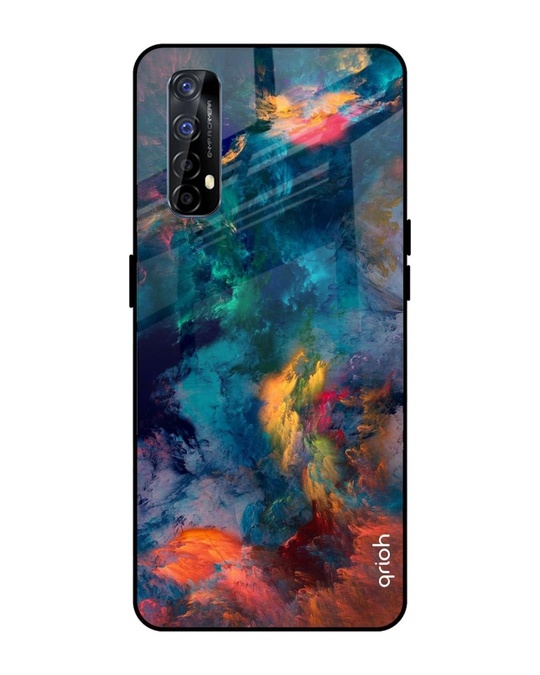 Shop Cloudburst Printed Premium Glass Cover for Realme 7 (Shock Proof, Lightweight)-Front