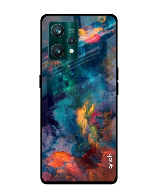 Shop Cloudburst Printed Premium Glass Cover For Realme 9 Pro 5G (Shockproof, Light Weight)-Front