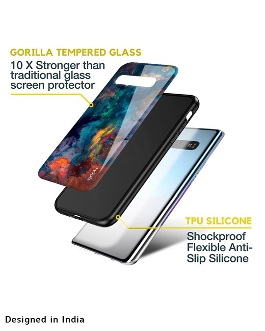 Shop Cloudburst Printed Premium Glass Cover for Samsung Galaxy A33 5G (Shock Proof, Light Weight)-Design