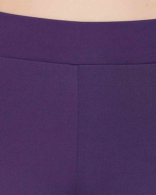 Shop Activewear Ankle Length Tights In Purple
