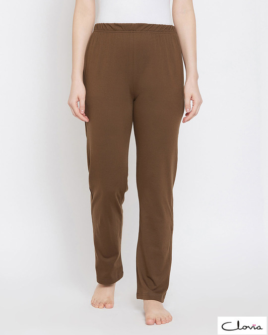 Shop Chic Basic Pyjama In Dark Brown-Front