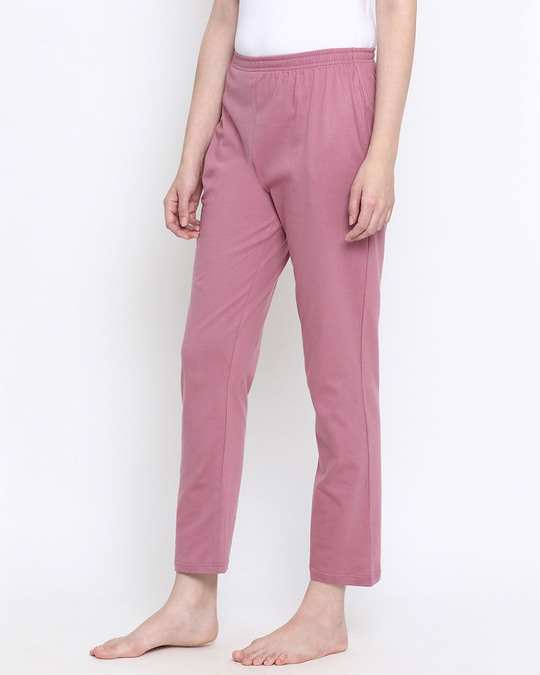 Shop Chic Basic Pyjama In Dusty Pink   100% Cotton-Design
