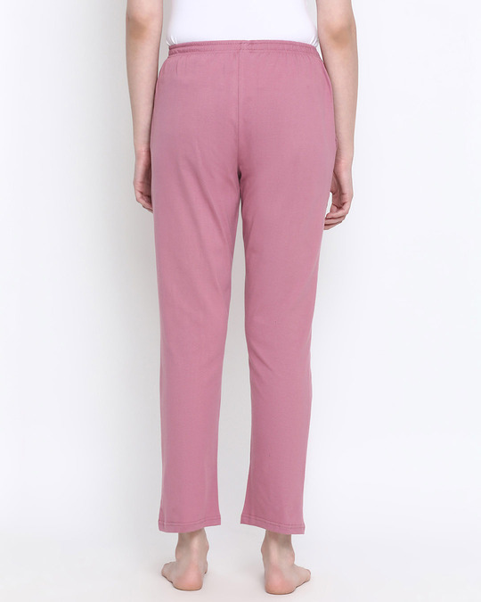 Shop Chic Basic Pyjama In Dusty Pink   100% Cotton-Full