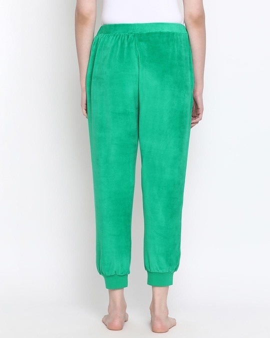 Shop Chic Basic Pyjama In Green  Velour-Full
