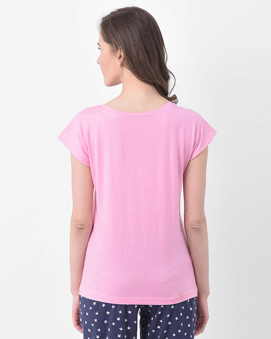 Shop Chic Basic Top In Baby Pink   Cotton Rich-Back