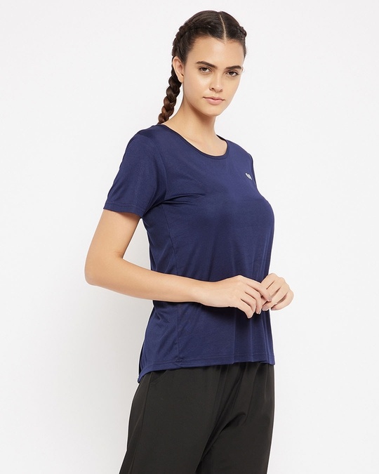 Shop Comfort Fit Active T Shirt In Navy-Design