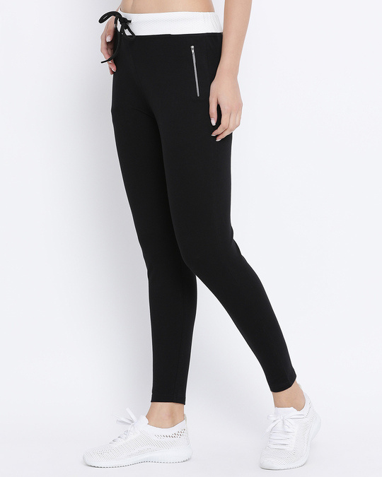 Shop Cotton Gym/Sports Activewear Tights-Back