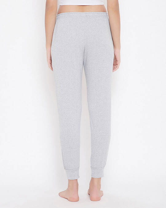 Shop Cotton Pack Of 2 Chic Basic Cuffed Pyjama   Grey-Full