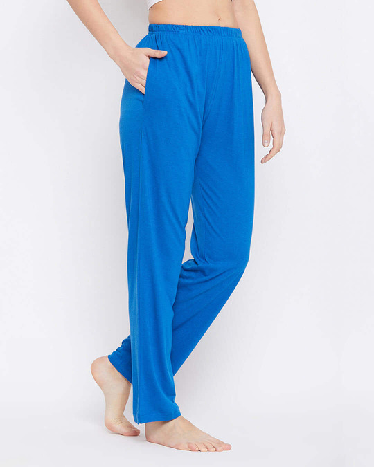 Shop Cotton Pack Of 2 Chic Basic Pyjama  Blue-Back