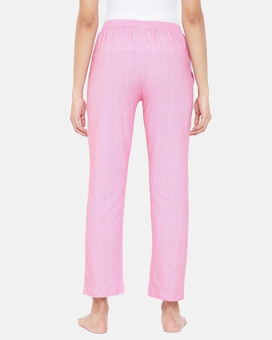 Shop Cotton Rich Polka Print Pyjama In Pink-Back