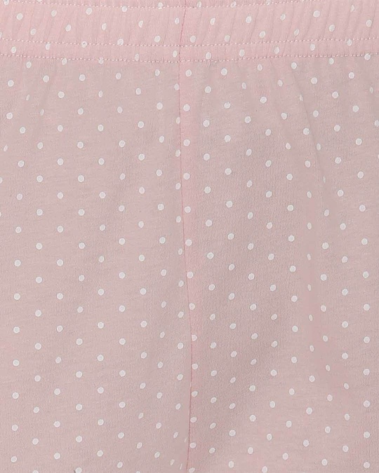 Shop Cotton Rich Polka Print Pyjama In Pink