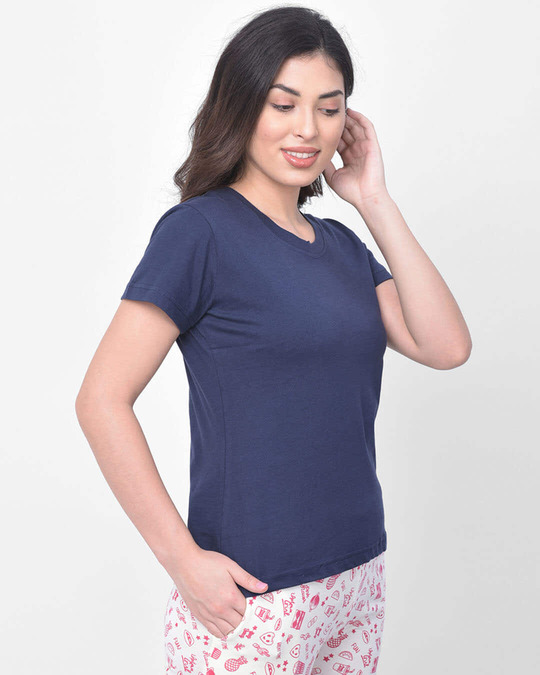 Shop Cotton Rich Sleep T-Shirt in Blue-Design