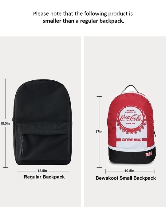 Shop Coca Cola Printed Small Backpacks-Full