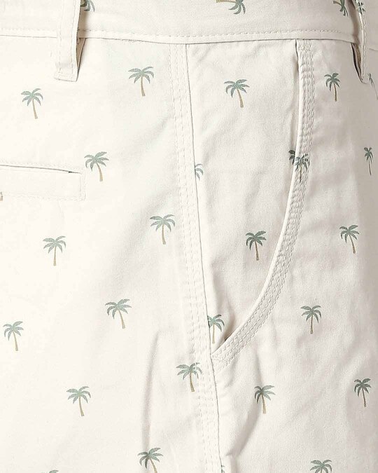 Shop Coconut Trees Off White Men's Shorts