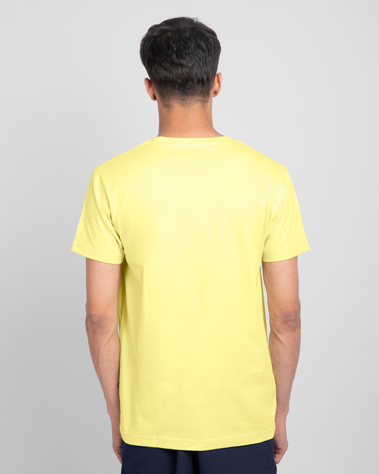 Buy Color Wave Half Sleeve TShirt for Men yellow Online at Bewakoof