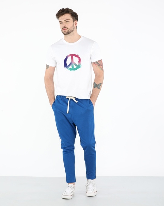 Shop Colors Of Peace Half Sleeve T-Shirt-Full