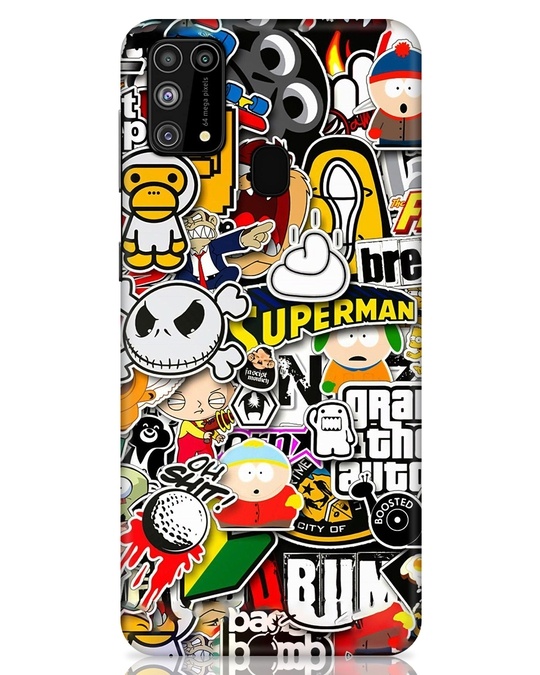 Shop Comic Characters Printed Designer Hard Cover for Samsung Galaxy M31 (Impact Resistant, Matte Finish)-Front