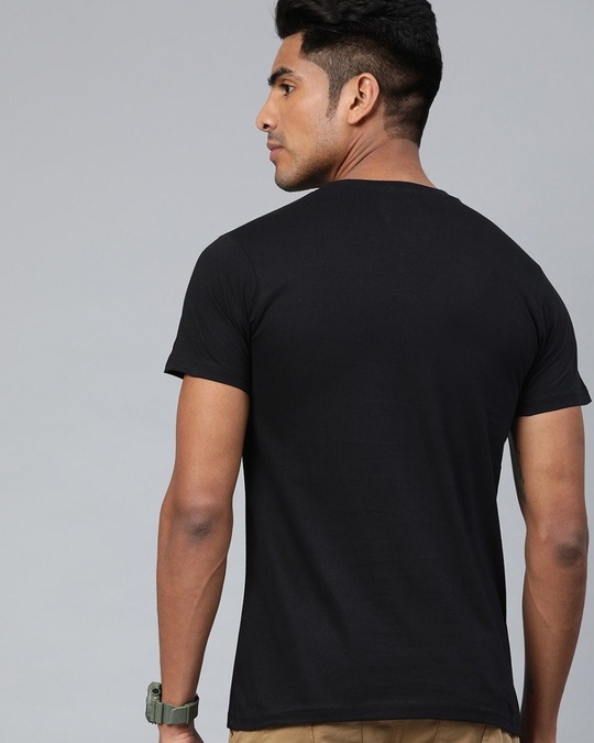 Shop Black Graphic T Shirt-Back