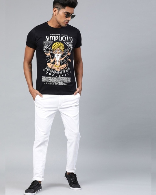 Shop Black Graphic T Shirt-Full
