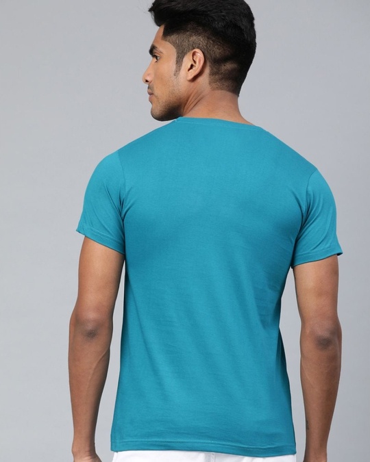 Shop Blue Graphic T Shirt-Back