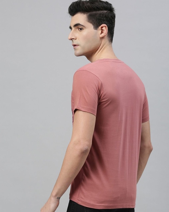 Shop Pink Graphic T Shirt-Back