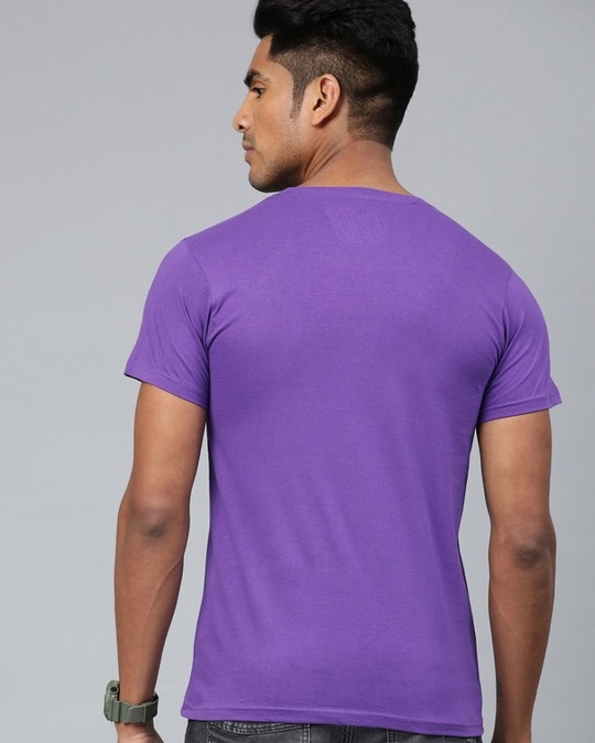 Conditions Apply Purple Graphic T-Shirt 