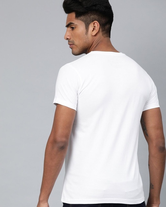 Shop White Graphic T Shirt-Back