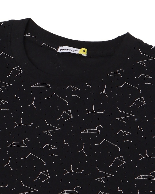 Shop Constellations All Over Printed Boyfriend Dress