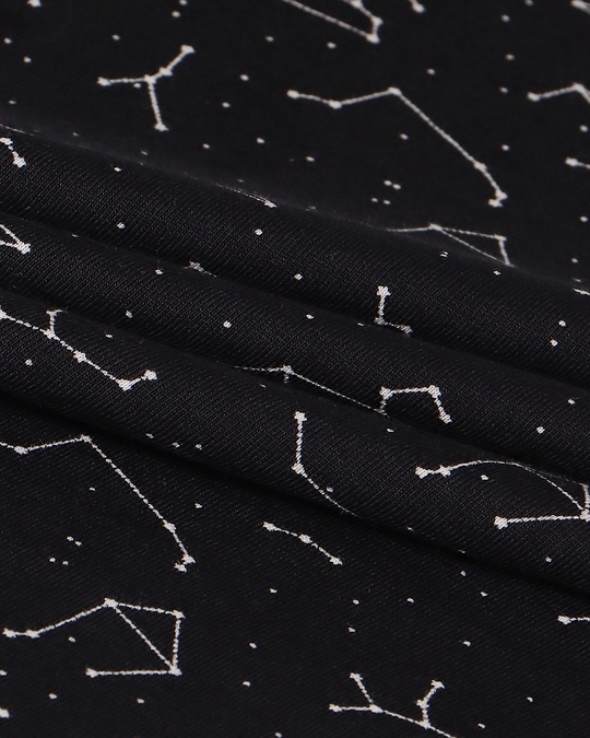Shop Constellations All Over Printed Boyfriend Dress
