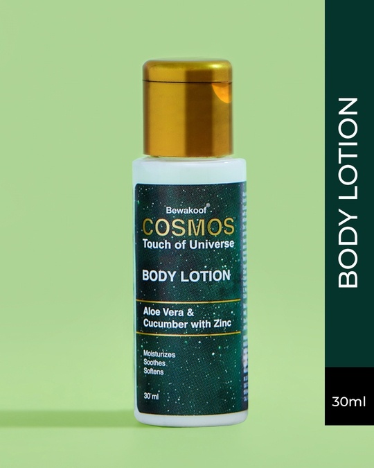 Shop Body Lotion By Bewakoof With Cucumber & Aloe Vera With Zinc & Vitamin E 30ml-Front