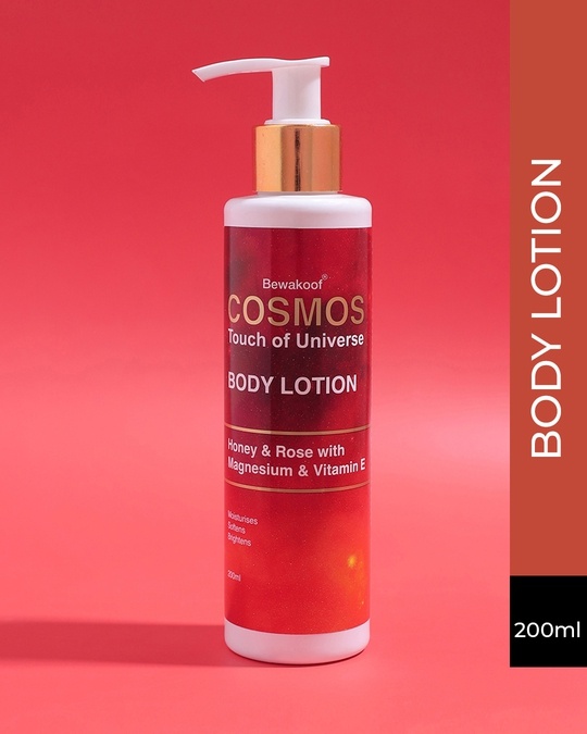 Shop Body Lotion By Bewakoof With Honey & Rose With Magnesium & Vitamin E 200ml-Front