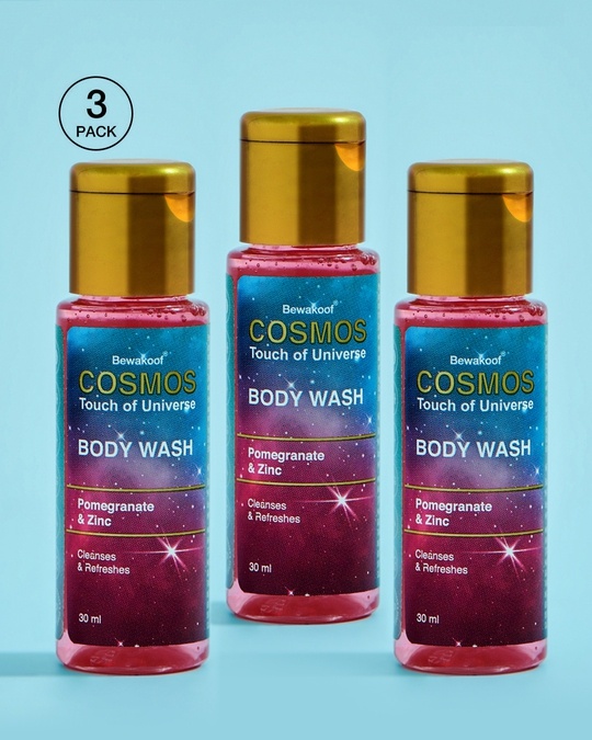 Shop Body Wash By Bewakoof With Pomegranate & Zinc 30ml (Pack Of 3)-Front