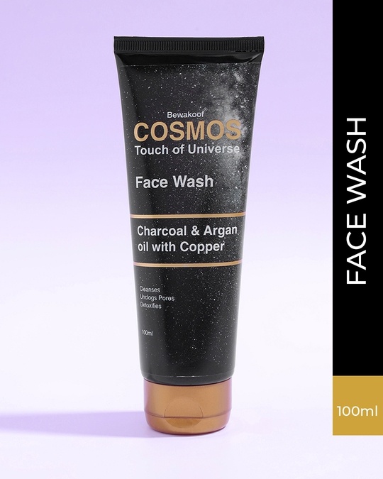 Shop Face Wash By Bewakoof With Activated Charcoal & Argan Oil With Copper 100ml-Front
