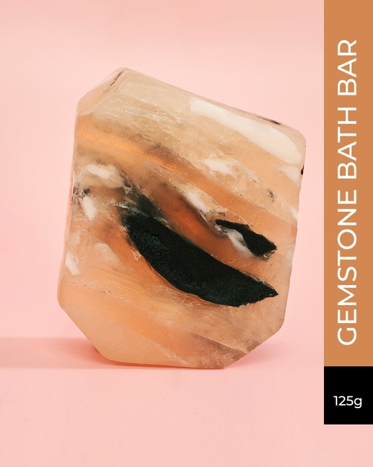 Shop Gemstone Bath Bar By Bewakoof With Clear Jasmine Cleanses And Balances 125g-Front