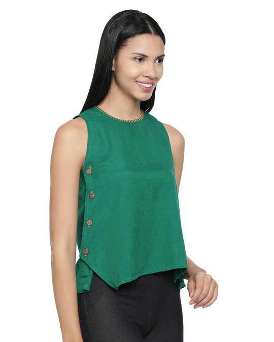 Shop Country Beats Green Top for Women's-Design