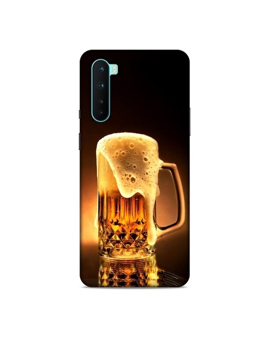 Shop Black Premium Beer Mug Printed Hard Back Case Mobile Cover For (Oneplus Nord2)-Front