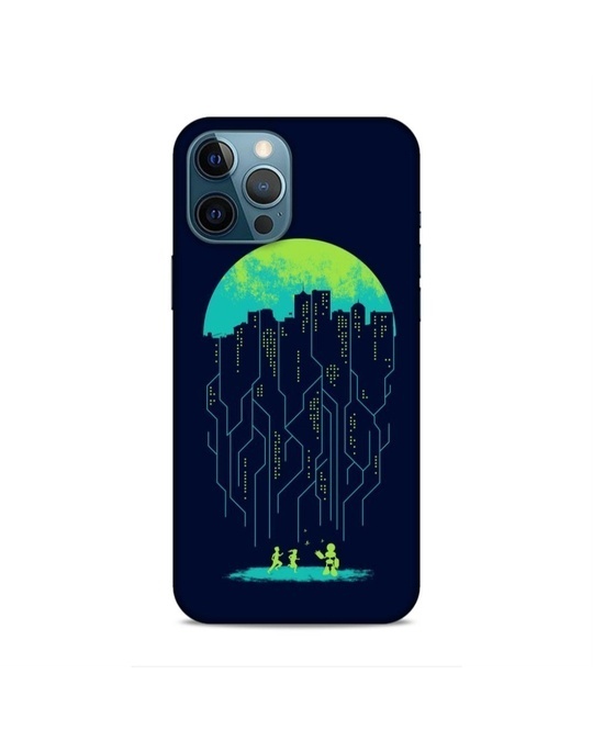 Shop Blue Premium Luminative Earth Printed Mobile Cover For (Apple Iphone 12promax)-Front