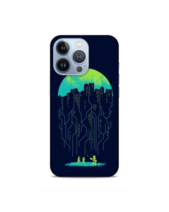 Shop Blue Premium Luminative Earth Printed Mobile Cover For (Apple Iphone 13pro)-Front