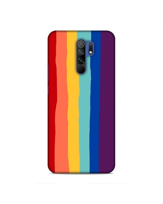 Shop Multicolor Premium Rainbow Stripes 3d Printed Hard Back Case For (Xiaomi Rm9prime)-Front