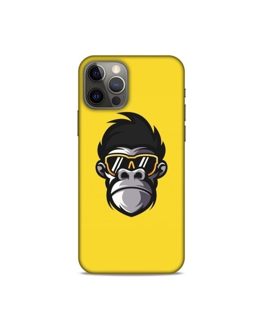 Shop Yellow Premium Quirky Yellow Monkey Printed Mobile Cover For (Apple Iphone 12pro)-Front