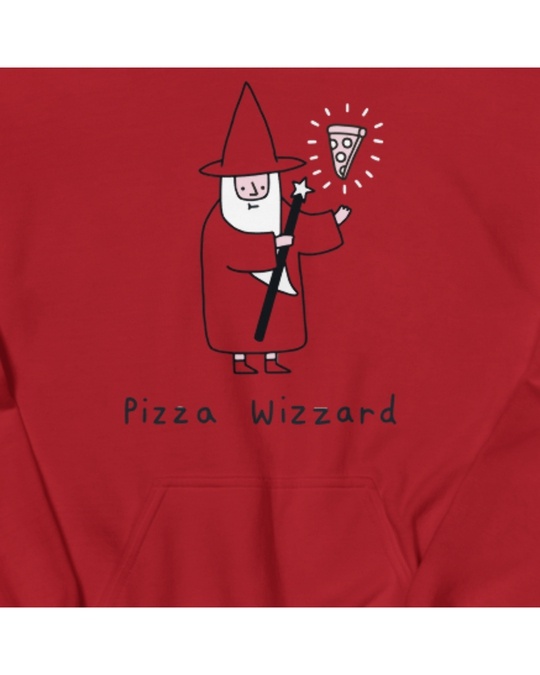 Shop Craxy Storecom Pizza Wizzard hoodie-Design