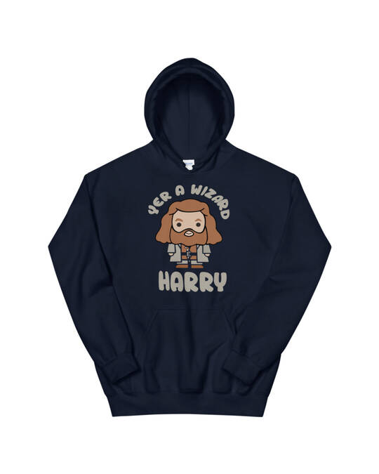 Shop Craxy Storecom Wizard Harry Blue Hoodie-Front