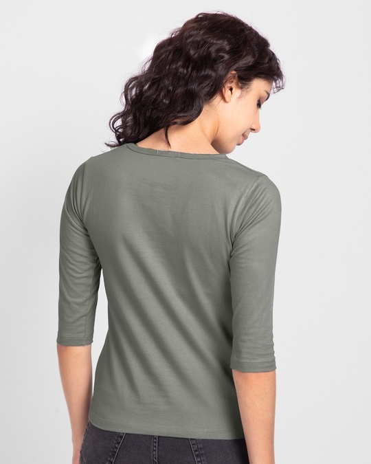 Shop Cute Tweety Pocket 3/4 Sleeve Slim Fit T-Shirts (LTL)-Back