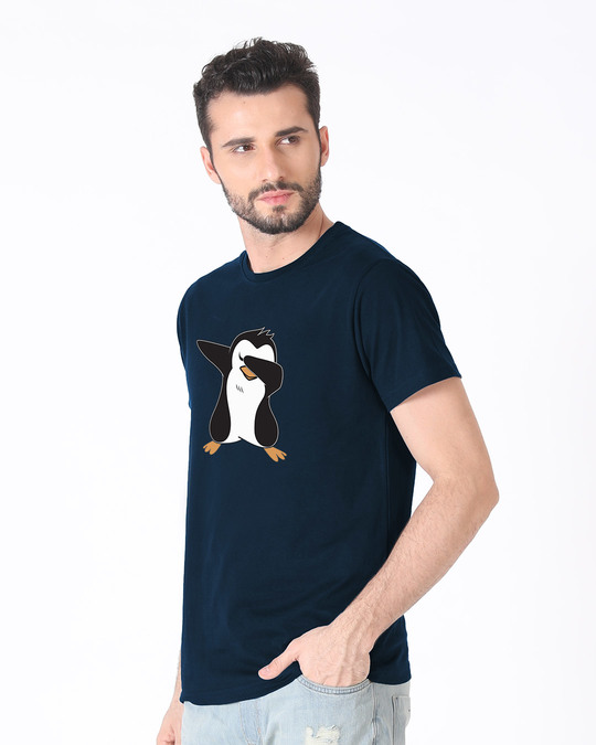 Buy Dab Penguin Printed Half Sleeve T-Shirt For Men Online ...